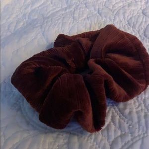 Brown scrunchie